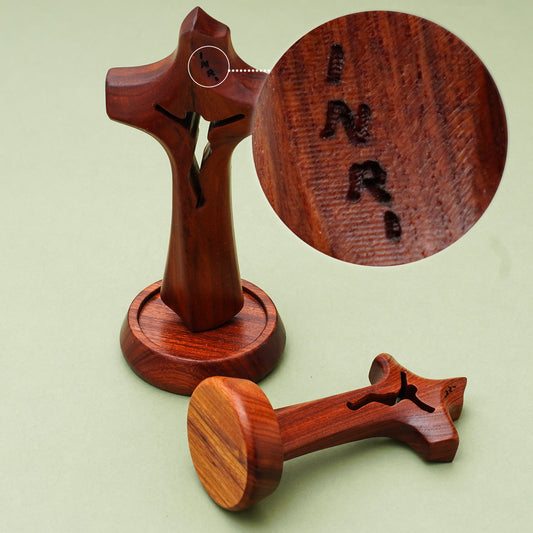 Australian Rosewood Hollow Cross with Magnetic Base